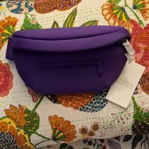 Dagne Dover Ace Neoprene Fanny Pack In Deep Purple Ube